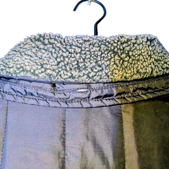 Michael Kors Dark Gray Quilted Jacket with Shearling Collar - Picture 5 of 8